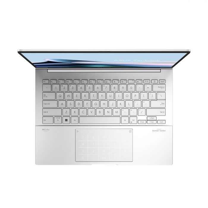 Ноутбук ASUS Zenbook 14 UX3405CA-QL1487 14" WUXGA Touch OLED, Intel Ultra 5 225H, 16GB, F512GB, UMA, NoOS, Сріблястий
