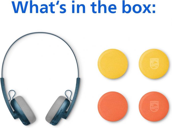 Навушники On-ear Philips TAH2000 BT 5.4, Wireless, Mic, Синій