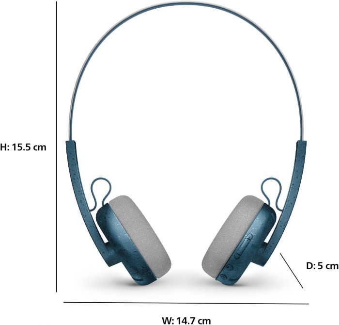 Навушники On-ear Philips TAH2000 BT 5.4, Wireless, Mic, Синій