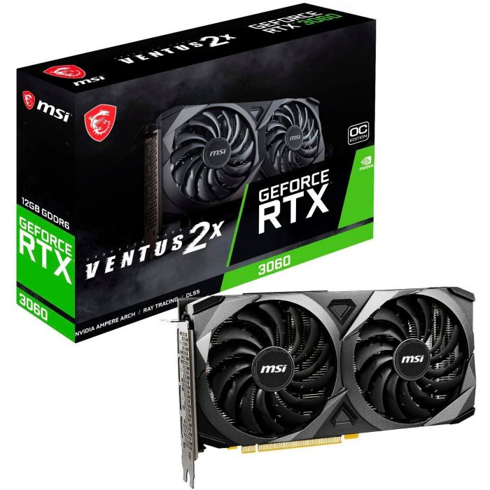 Відеокарта MSI GeForce RTX 3060 12GB GDDR6 VENTUS 2X OC