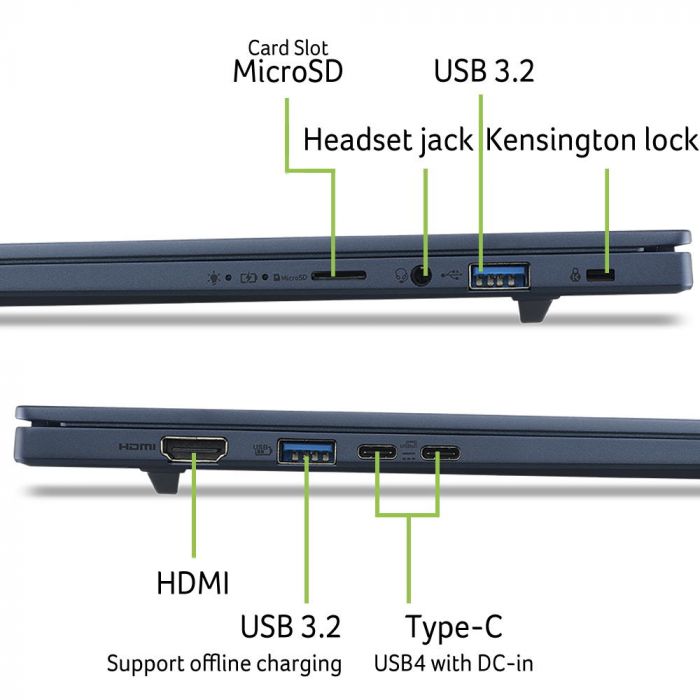 Ноутбук Acer Swift Go 16 SFG16-A71 16" WUXGA OLED, AMD R7-445, 16GB, F512GB, UMA, Win11, синій