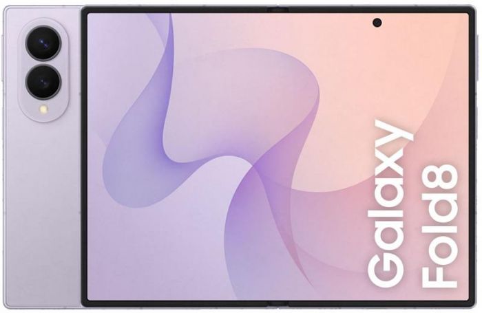 Смартфон Samsung Galaxy Fold 8 5G (F971) 7.6"/5.5" 16/1024ГБ, 1SIM, 4800мА•год, лавандовий