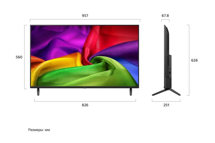 Телевізор 43" LG UHD 4K 60Hz Smart WebOS Black