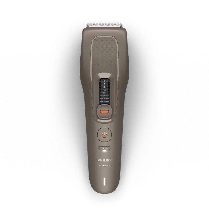 Машинка для стриження  Philips Series 5000, акум., роторний мотор, насадок-2, кейс, сталь, коричневий