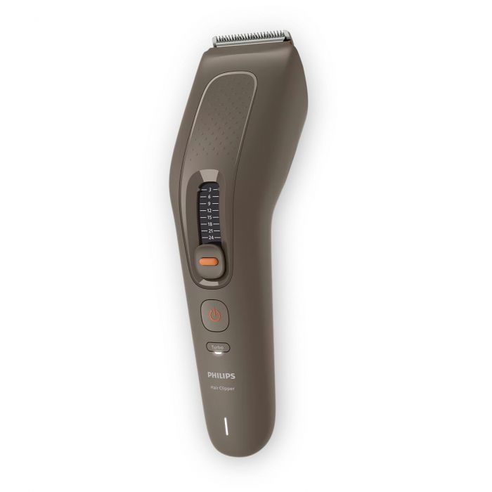 Машинка для стриження  Philips Series 5000, акум., роторний мотор, насадок-2, кейс, сталь, коричневий