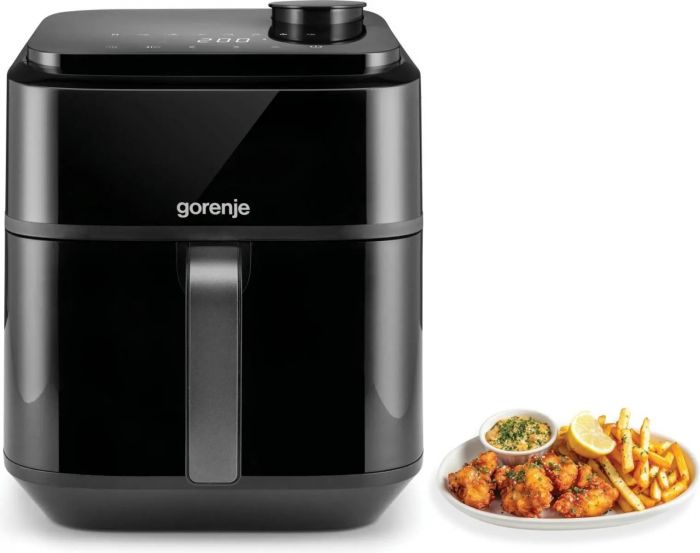 Мультипіч Gorenje 1800Вт, чаша-6.7л, сенсорне управл., 8 авто. програм, пластик+метал, чорний