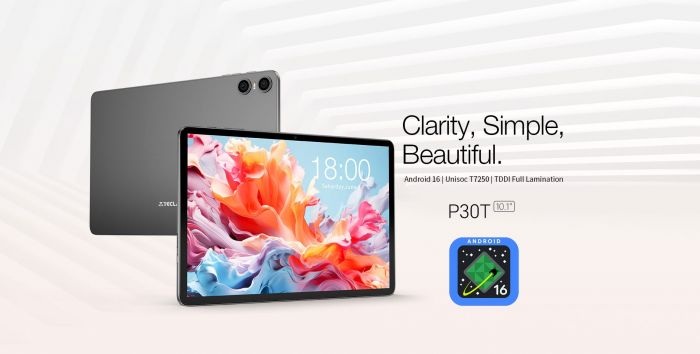 Планшет Teclast P30T KIT 10,1" 3ГБ, 128ГБ, 6000мА•год, Android, сірий