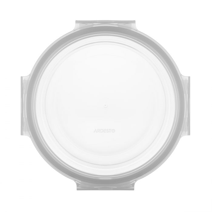Контейнер для зберігання харчових продуктів ARDESTO Gemini 1.2л, боросилікатне скло, пластик, круглий, прозорий