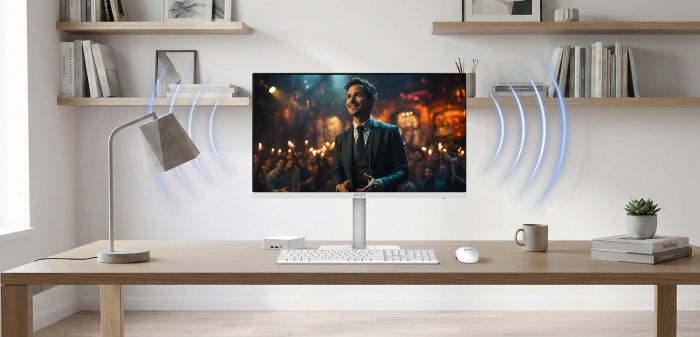 Монітор MSI 27" PRO MAX 271QPHW E14, 2xHDMI, DP, USB-C, 2xUSB, MM, IPS, 2560x1440, 144Hz, 1ms, sRGB 121%, FreeSync, Pivot, білий
