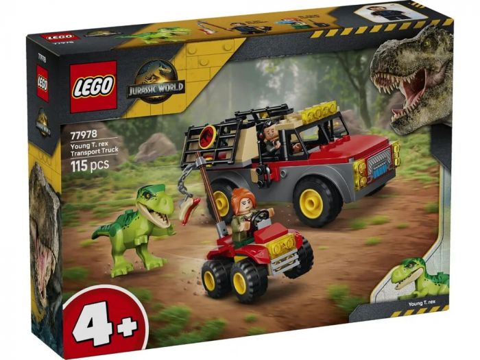 Конструктор LEGO Jurassic World Вантажівка для перевезення молодого тиранозавра