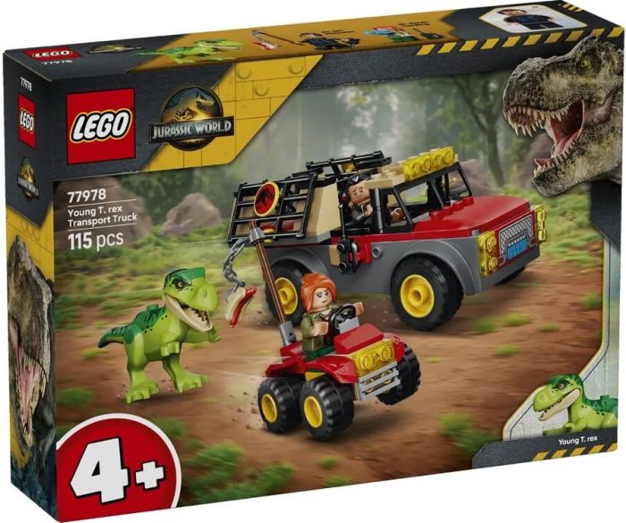 Конструктор LEGO Jurassic World Вантажівка для перевезення молодого тиранозавра
