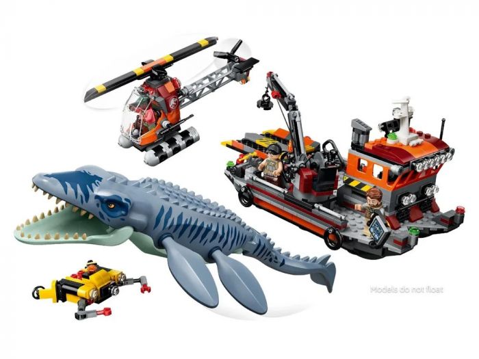 Конструктор LEGO Jurassic World Напад мозазавра на човен