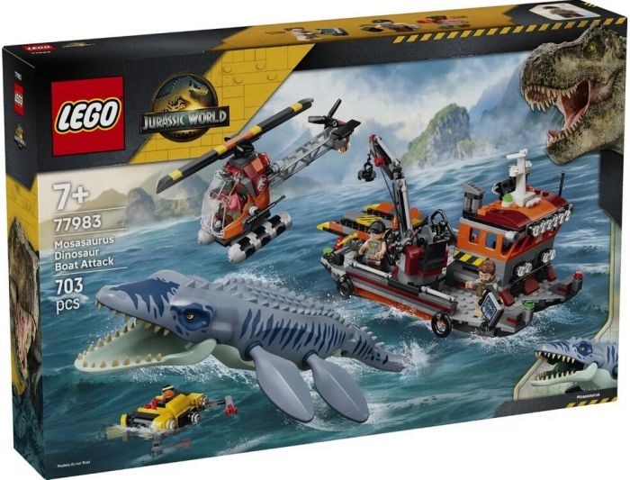 Конструктор LEGO Jurassic World Напад мозазавра на човен