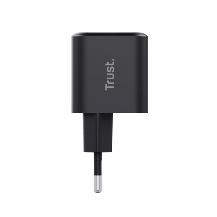 Зарядний пристрій мережевий Trust Maxo 65Вт, GaN, USB-C, PD/PPS, чорний