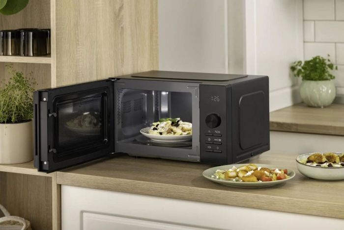 Мікрохвильова піч Gorenje, 20л, електр. керув., 800Вт, гриль, дисплей, 20 програм, інвертор, чорний