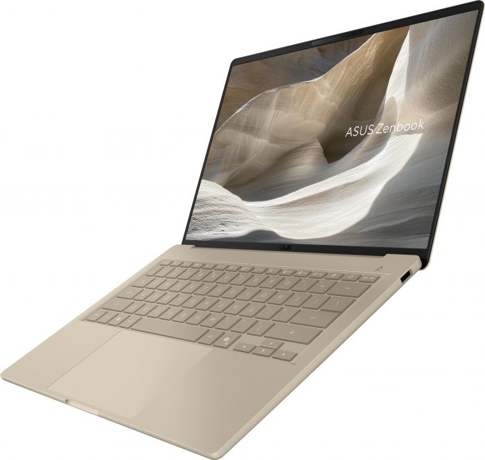 Ноутбук ASUS Zenbook A14 UX3407NA-QD080W 14" WUXGA OLED, Qualcomm X2 Elite X2E88100, 16GB, F512GB, UMA, Win11, Бежевий
