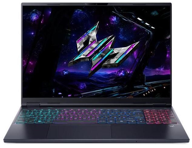 Ноутбук Acer Predator Helios Neo 16 AI PHN16-I71 16" WQXGA IPS, Intel U7-270HX, 16GB, F1TB, NVD5060-8, Lin, чорний