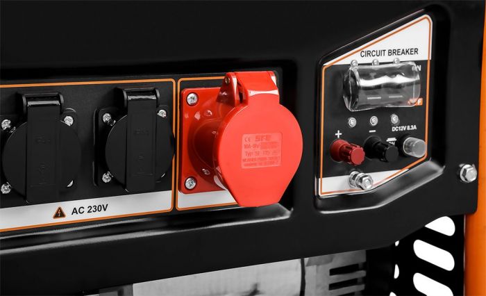 Генератор бензиновий Neo Tools 230/400В, 1/3 фази 7.0/7.5кВт, електростартер, IP23M, 90кг
