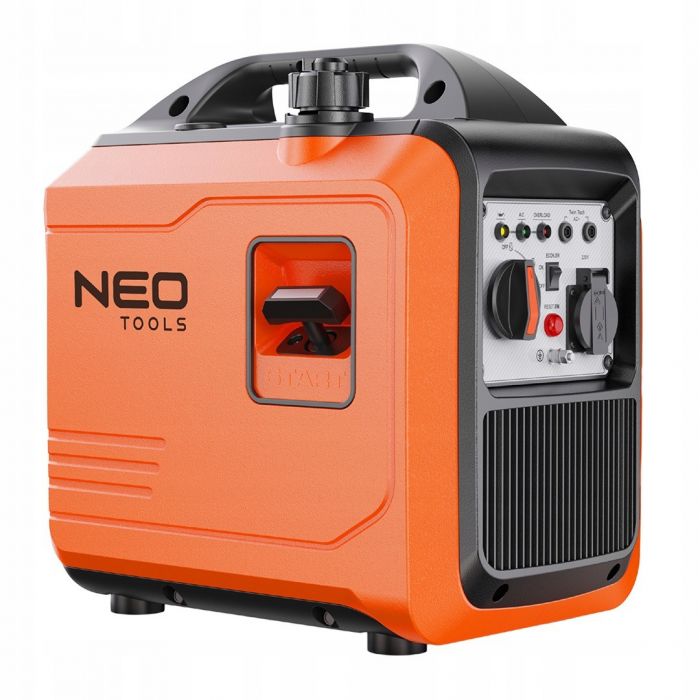 Генератор бензиновий інверторний Neo Tools 230В, 1.8/2.0кВт, ручний стартер, 18кг
