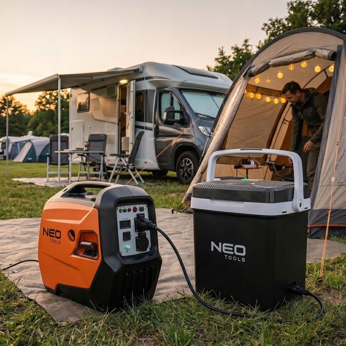 Генератор бензиновий інверторний Neo Tools 230В, 3/3.2кВт, ручний стартер, USB Type C 5, 22кг