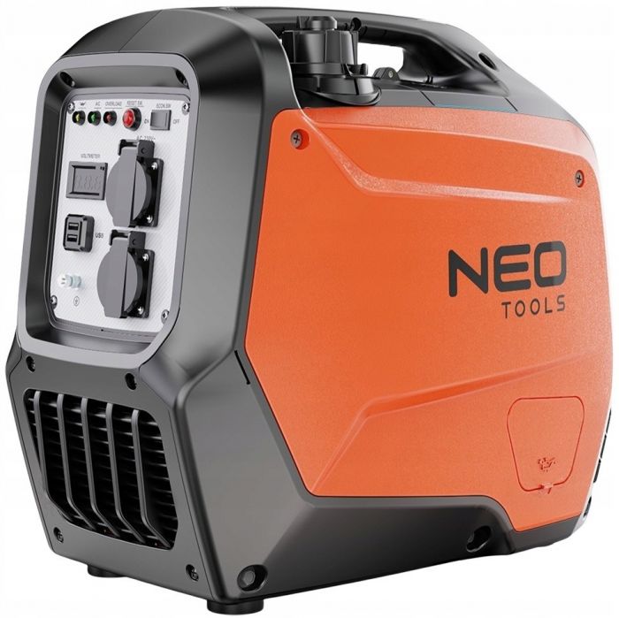 Генератор бензиновий інверторний Neo Tools 230В, 3/3.2кВт, ручний стартер, USB Type C 5, 22кг