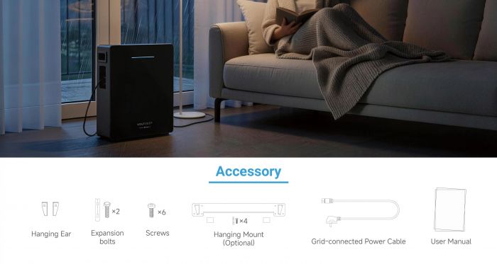 Система резервного живлення Voltdeer by Pylontech SR5000 Pro, 2500 Вт, 5120 Вт·год