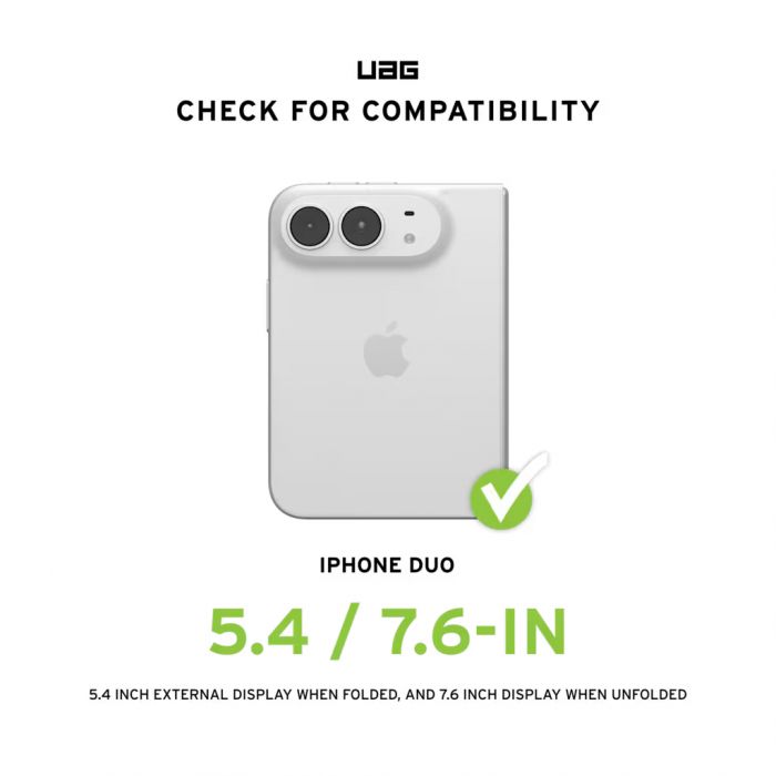 Чохол UAG для iPhone 18 Duo, Mouve Magsafe, Ash