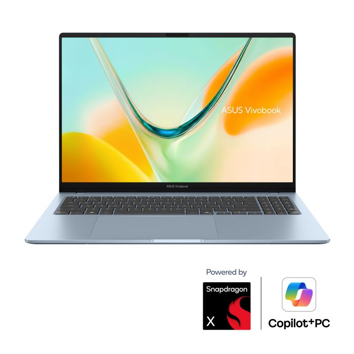 Ноутбук ASUS Vivobook S16 S5608QA-U3212W 16" WUXGA OLED, Qualcomm X1 26 101, 16GB, F512GB, UMA, Win11, Блакитний