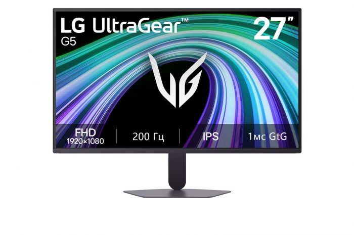 Монітор LG 27" 27G523B-B 2хHDMI, DP, Audio, IPS, 200Hz, 1ms, sRGB 99%, G-SYNC, FreeSync, HDR10