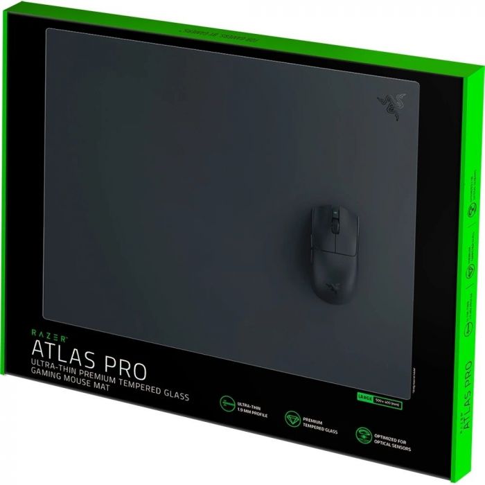Ігрова поверхня Razer Atlas Pro, L (500x400x1.9мм), чорний
