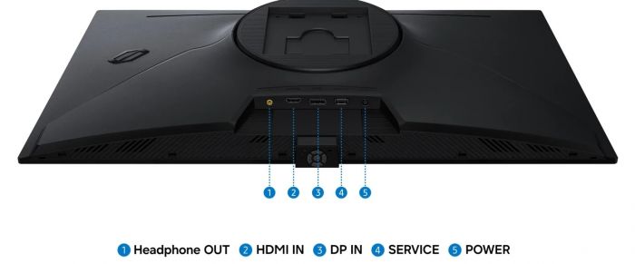 Монітор Samsung 27" Odyssey OLED G7 HDMI, DP, OLED, 3840x2160, 165Hz, 1ms, Pivot