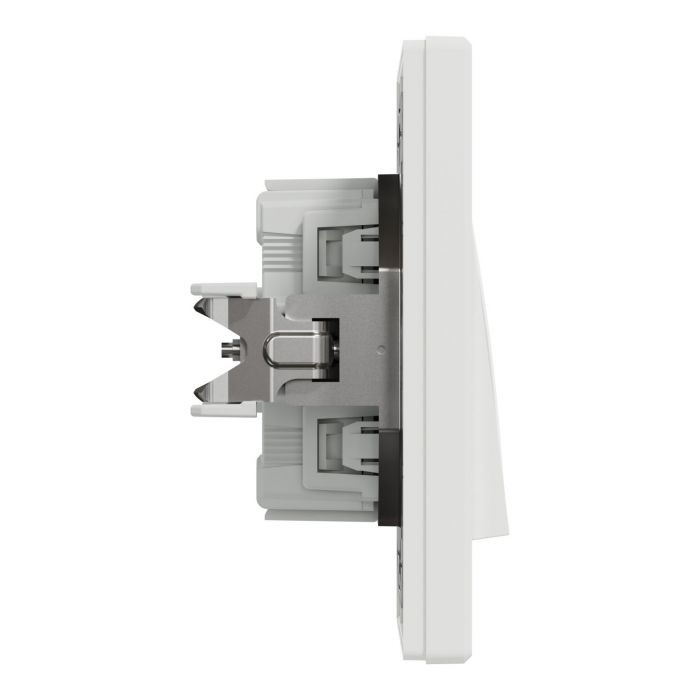 Вимикач 1-клавішний Schneider Electric, Asfora (білий, самозажимний)