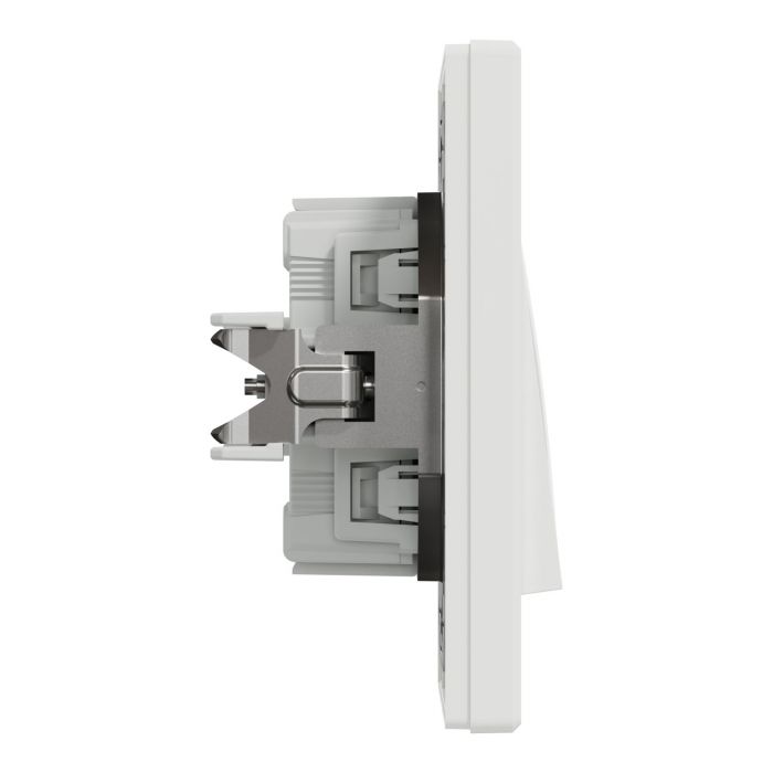 Вимикач 2-клавішний Schneider Electric, Asfora (білий, самозажимний)