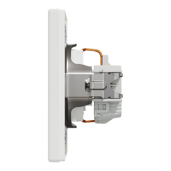 Розетка з з/к та захисними шторками Schneider Electric, Asfora (білий)