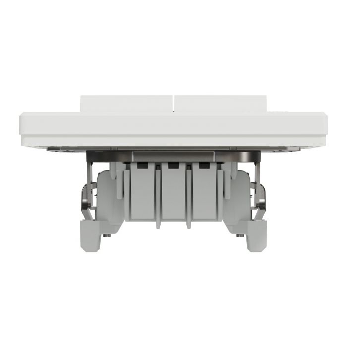 Перемикач 2-клавішний Schneider Electric, Asfora (білий, самозажимний)