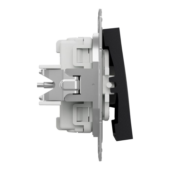 Вимикач 3-х клавішний Schneider Electric, Asfora (антрацит, без рамки)
