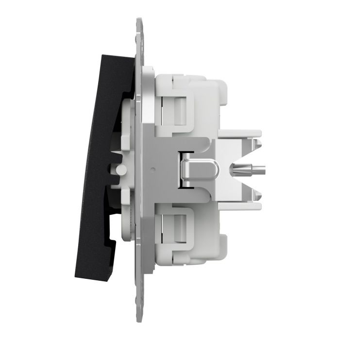 Вимикач 3-х клавішний Schneider Electric, Asfora (антрацит, без рамки)