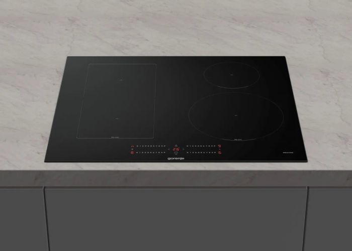 Варильна поверхня Gorenje індукційна, 60см, PowerBoost, TouchControl, BigZone, збільшена площа пригот, поєднання конфорок, чорний