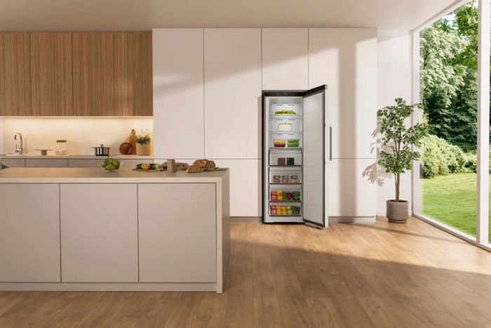 Морозильна камера Gorenje, 185.6x59.5х60, 312л, 1дв., A++, NF, диспл внутр., інвертор, сірий