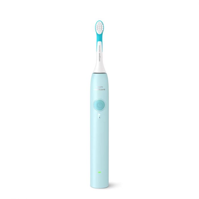 Щітка зубна електр. Philips, Sonicare For Kids, насадок-2, Bluetooth, наліпки, блакитний
