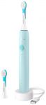 Щітка зубна електр. Philips, Sonicare For Kids, насадок-2, Bluetooth, наліпки, блакитний