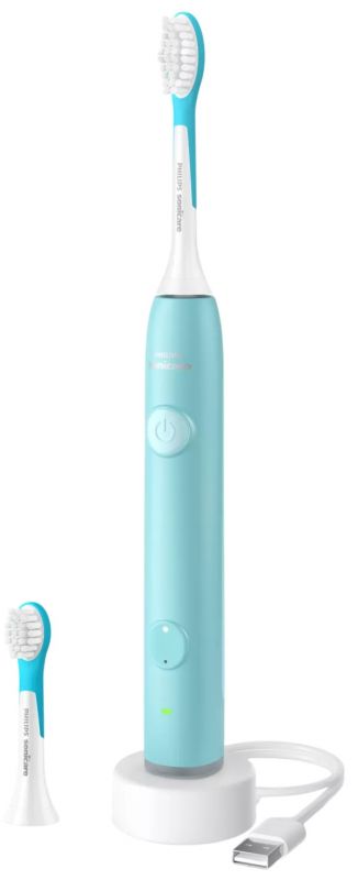 Щітка зубна електр. Philips, Sonicare For Kids Smart, насадок-1, 2 режими, наліпки, блакитний