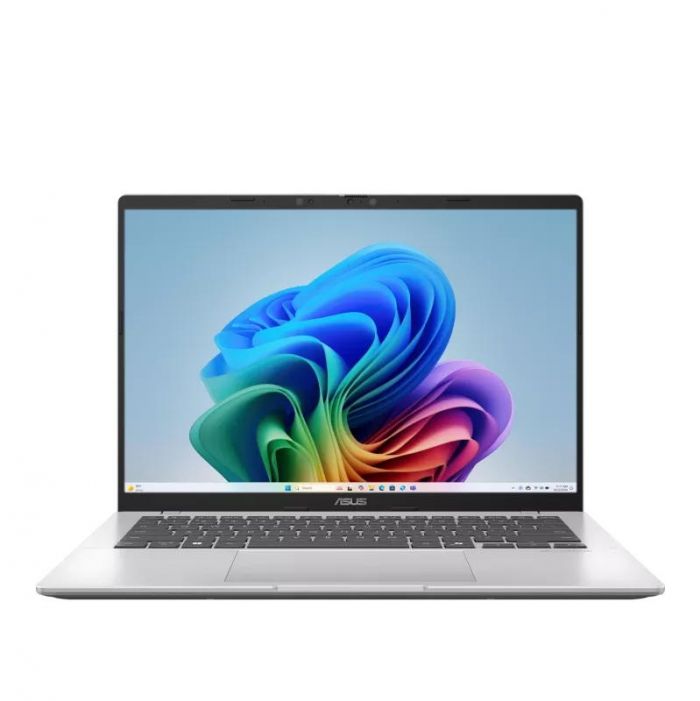 Ноутбук ASUS Vivobook 14 X1407QA-LY154W 14" WUXGA IPS, Qualcomm X X1 26 100, 8GB, F256GB, UMA, Win11, Сріблястий