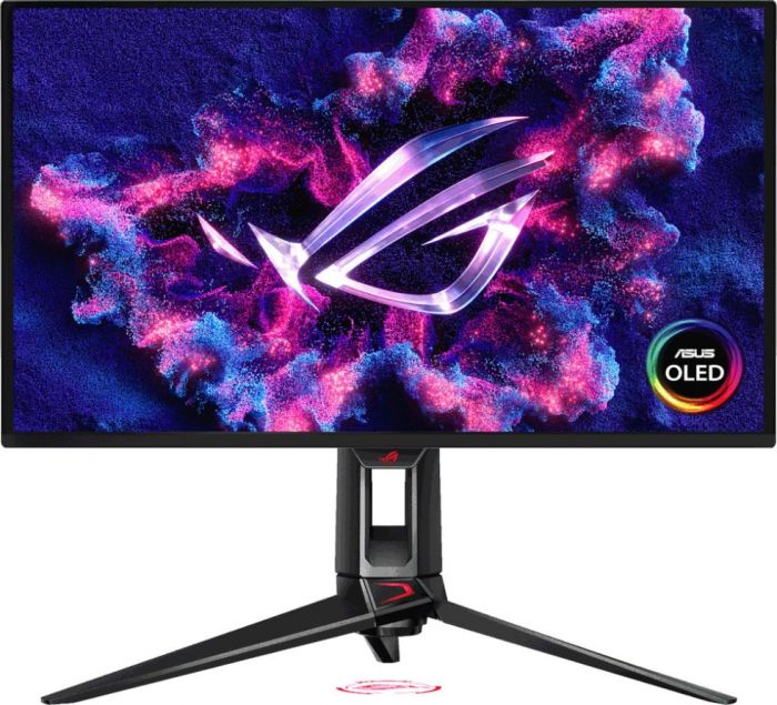 Монітор Asus 26.5" ROG Swift OLED PG27UCDM 2xHDMI, DP, USB-C, 3xUSB, QD-OLED, 3840x2160, 240Hz, 0.03ms, DCI-P3 99%, G-SYNC, FreeSync, Pivot, HDR400