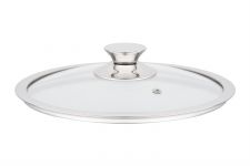 Кришка Ardesto Gemini 22 см, скло, нержавіюча сталь
