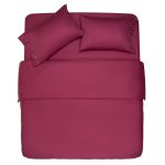 Простирадло Ardesto Mix&Match, 240x260см, 100% бавовна, сатин, ягідний