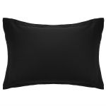 Наволочка Ardesto Mix&Match Premium, 50х70+5см, 100% бавовна, сатин, чорний