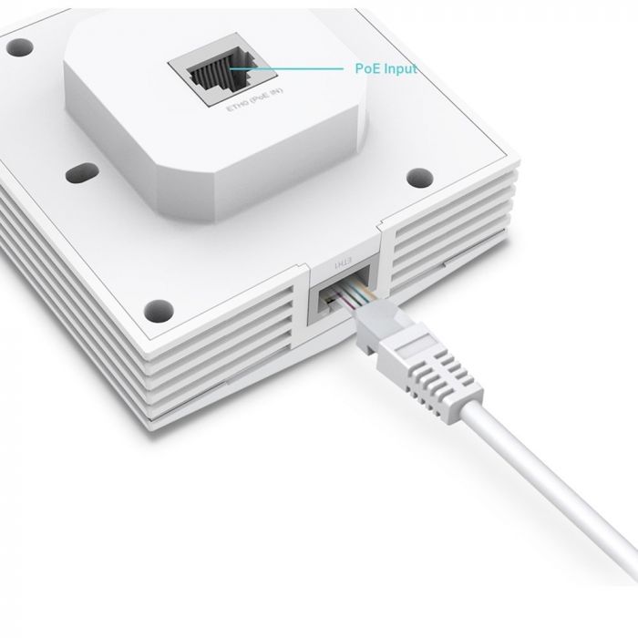 Точка доступу TP-LINK EAP650 WALL AX3000 in 1xGE out 1xGE PoE MU-MIMO