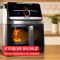 Мультипіч Tefal Easy Fry Silence XXL Smart Vision, 1800Вт, чаша-7л, сенсорне керув., 55 програм, з віконцем, пластик, нерж. сталь-чорний