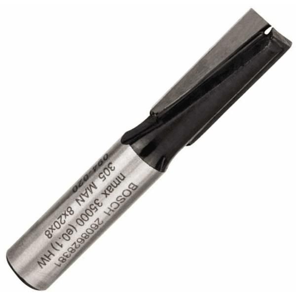 Фреза пазова Bosch Professional з двома лезами Std S8 D8 L20